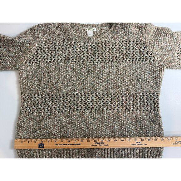Orvis Multicolor Knit Pullover Sweater Cotton Acrylic Polyester Women's L Large - Picture 7 of 10